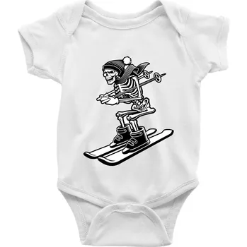 Kojenecký body Ski kostra - Body kojenecké s krátkým rukávem - Krátký r. 18-24 měs ( Bílá )