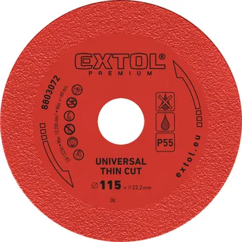 Řezný kotouč kotouč diamantový řezný EXTRA tenký, 115x22,2x1,2mm