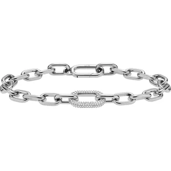 Náramek Luxusní ocelový náramek s krystaly Crystal Link DW00400608 Daniel Wellington / Délka: 16,5 cm