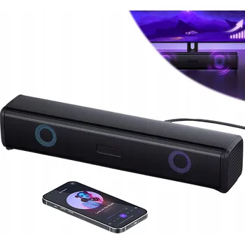 N170 DRÁTOVÝ SOUNDBAR K POČÍTAČI PODSVÍCENÝ ČERNÝ REPRODUKTOR