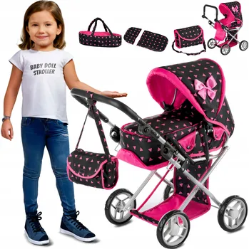 Kočárek pro panenku Kočárek pro panenku sada 3v1 Kinderplay KP0200R