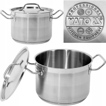 Hrnec STŘEDNÍ HRNEC S POKLICÍ Z NEREZOVÉ OCELI 20X14CM 4,4L YG-00022