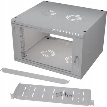 Rozvaděč Sada Skříň RACK 19" 6U 450 mm + police do skříně RACK + maskovací zařízení Stalflex