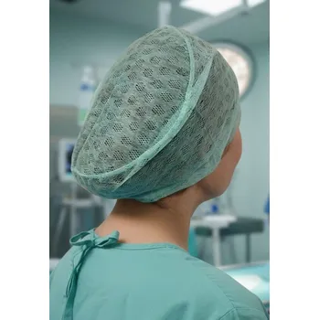 Zdravotnický oděv Čepice Kosack C, EXTRA COMFORT, s gumičkou zelená (100ks)