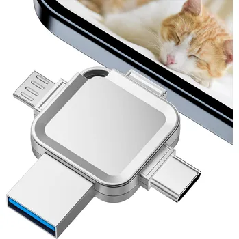 USB flash disk 2000GB Pendrive 2TB 4v1 USB 3.0, pro iPhone, Android/Micro USB, Windows, OTG