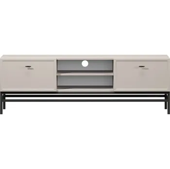 Televizní stolek TV stolek Lorini na nožkách - Meble Bogart Bílá 150x50 cm