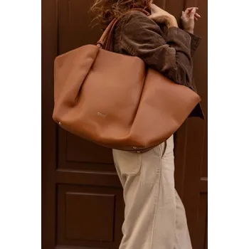 Kabelka Velká dámská shopper kabelka – camel Big Star Velikost: Univerzální