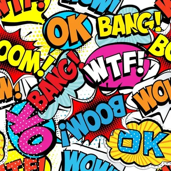 Úplet, OK, WTF, BANG, BOOM! (E) (Top kvalitní úplet Bella digitisk)