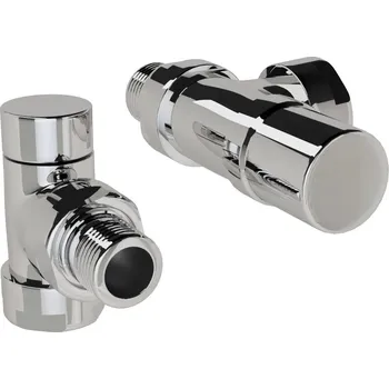 Radiátor Zehnder Ventil Zehnder axiální, rohové šroubení pro zpátečku 1/2", Set D, chrom, Z-838958 Z-838958