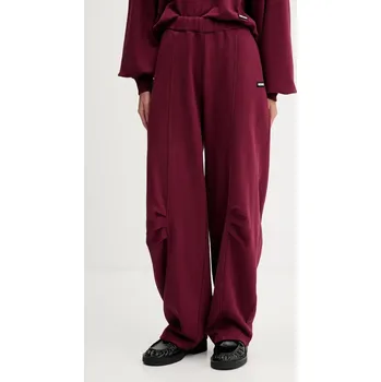 Bavlněné tepláky Rotate, M, burgundské, 83X