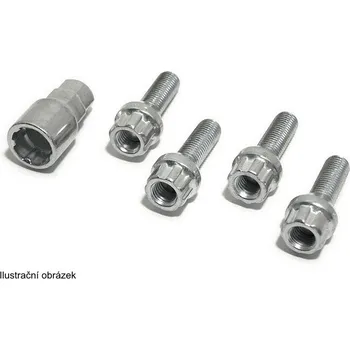 Šroubek na kolo Poj. šrouby kol M14x1,50x26mm kulové sedlo (D)