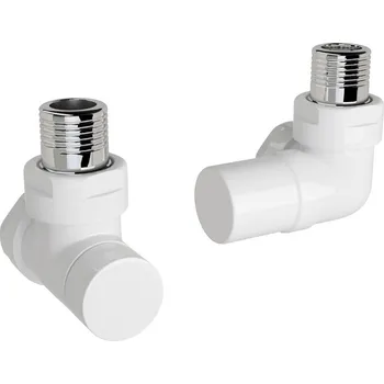 Ventil Zehnder Ventil Zehnder úhlový rohový, rohové šroubení pro zpátečku 1/2", Set G, bílá, Z-838981 Z-838981