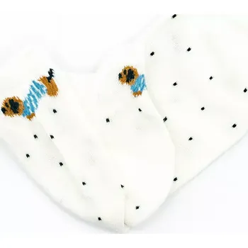 Obleček pro psa Dámské ponožky s psím motivem – roztomilý design - bílá