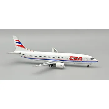 autíčko Sběratelský kovový model letadla Boeing B737-4Y0 ČSA Czech Airlines, "Liberec", 1:200