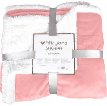 deka Aaryans Deka s beránkem Sherpa meruňková 200x220 cm