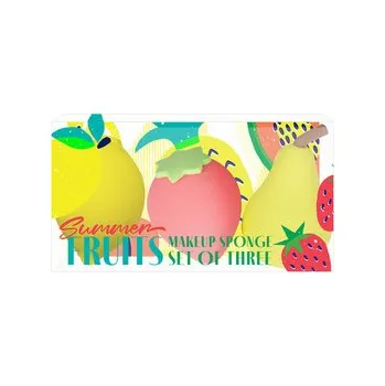 Houbička na make-up - sada 3 ks - Léto a ovoce
