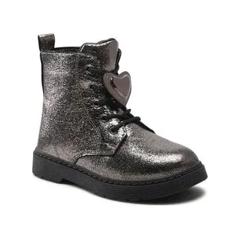 Dámská obuv Kozačky Nelli Blu CM211102-12 Stříbrná 26