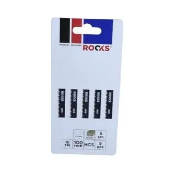 Pilový plátek Pilový List do přímočaré pily HCS, TYP T, na dřevo, 10 TPI x 100 mm, 1 sada (5 ks)