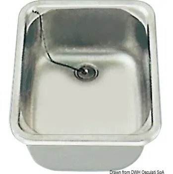 Nerezový dřez Nerezové obdélníkové umyvadlo Osculati 50.930.00