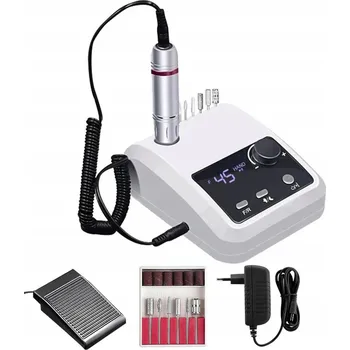 Bruska na nehty pro manikúru a pedikúru, výkonná 45000 ot./min, s ovládáním nohou