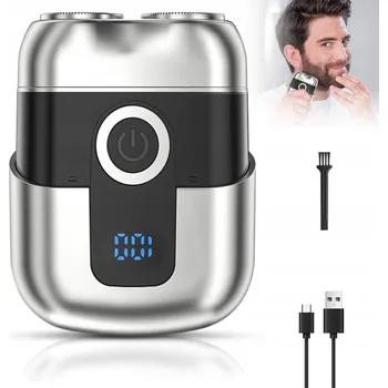 Holicí strojek ELEKTRICKÝ HOLICÍ STROJEK USB PÁNSKÝ MINI 300MAH DIGITÁLNÍ DISPLEJ CESTOVNÍ