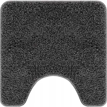 Koupelnová předložka Koupelnová předložka U-tvar tmavě šedá 50x50 cm z polypropylenu protiskluzová