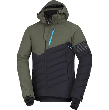 Northfinder Zygmunt Pánská lyžařská bunda BU-5349SNW blackdarkgreen L