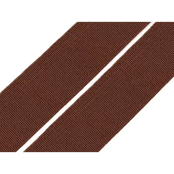 Pruženka tkaná šíře 20 mm, střední, 7904 hnědá tmavá