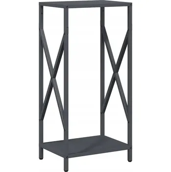 Stojan na palivové dřevo, antracitový, 34 x 25 x 70 cm, z válcované ocel