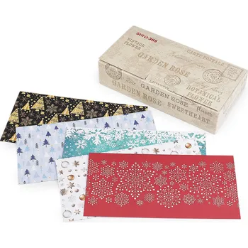 Obálka Vánoční obálka na peníze 11x22 cm, Balení 100 ks, Varianta mix