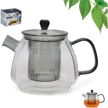 Konvice na čaj Konvice sklo/nerez s filtrem 900ml MEYERHOFF MHTG13