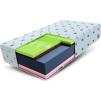 Matrace Zdravotní pěnová matrace SAVONA ALOE VERA 200x200 cm paměťová pěna i HR studená pěna