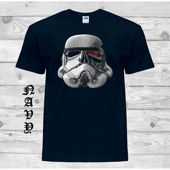 Pánské tričko levne-bavlnene-tricko-potisk-star-wars-terminator Barva: Navy - tmavě modrá, velikost: M