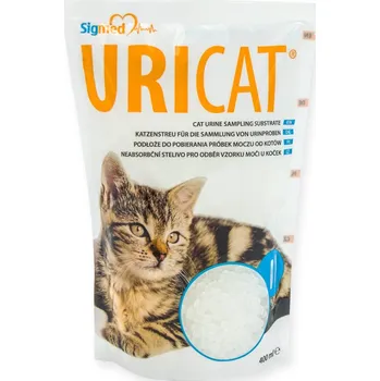 Podestýlka pro kočku Substrát stelivo pro odběr moči od koček Uricat, sada 4 kusů (4 x 260 g)