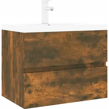 Koupelnový nábytek Skříňka pod umyvadlo 60x38,5x45 cm, bílo-dubová