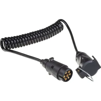 Prodlužovací kabel 2 m spirálový, 1x zástrčka, 1x zásuvka 13pin 12V