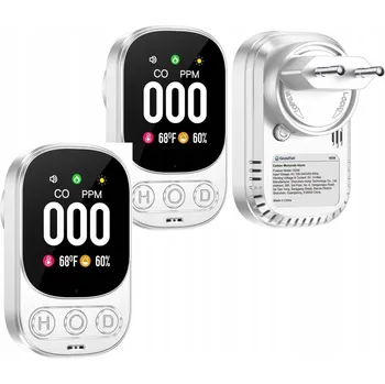 Bezpečnostní detektor Detektor plynu a CO se zástrčkou do domácnosti, alarm detektoru plynu 2 ks