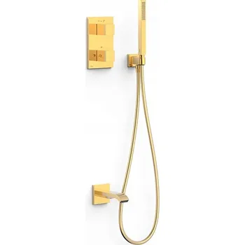 Vodovodní baterie TRES Therm-Box Sada podomítkové sprchové a vanové baterie 00625006O