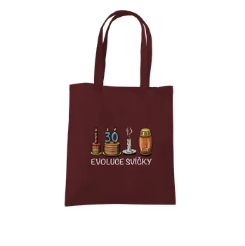Nákupní taška Bastard Evoluce svíčky taška Chocolate