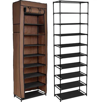 Botník s policemi Gockowiak 57 x 172 x 29 cm, odstíny hnědé