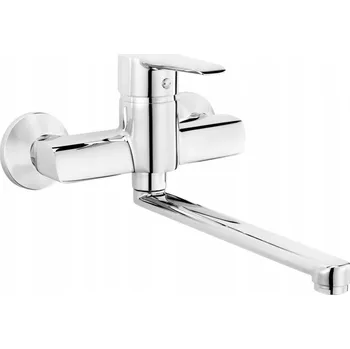 Vodovodní baterie Umyvadlová nástěnná baterie Deante CORIANDER stříbrná