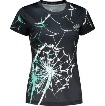 Dámská móda Dámské funkční tričko premium ALTISPORT VOJ/ALW035TR01 ČERNÁ/TYRKYSOVÁ L