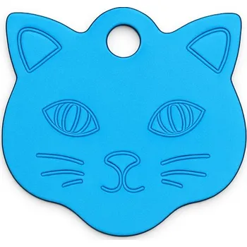 psí známka Známka pro kočky s gravírováním - Světle modrá