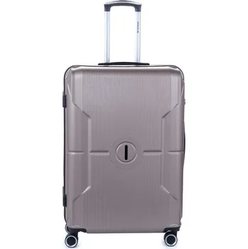 Velký cestovní kufr Worldline 63 zlatá/champagne