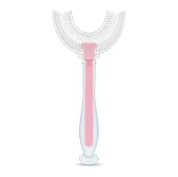 Set školních potřeb 2322 SZCZOTECZKA SILIKONOWA "U" DO ZĘBÓW RÓŻOWA BL232