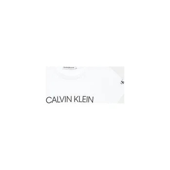 Pánská móda Calvin Klein Jeans T-Shirt IG0IG00380 Bílá Regular Fit 14