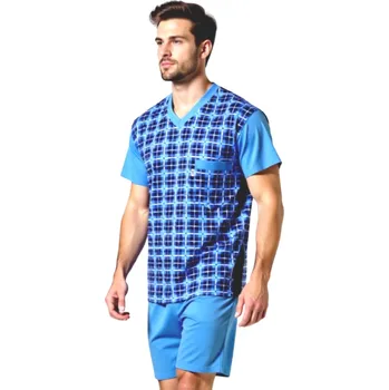 Pánské pyžamo Pánské Pyžamo Krátké FOLTÝN PK 493 Velikost: XL