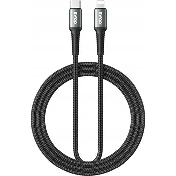 Datový kabel Kabel BWOO USB typ C - Apple Lightning 3 m černý