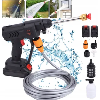 Vysokotlaký čistič AKUMULÁTOROVÁ TLAKOVÁ MYČKA ZAHRADNÍ SADA NA MYTÍ OKEN S KUFRÍKEM