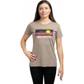 Dámské oblečení WILD COUNTRY Dámské lezecké tričko Stamina Women hnědé s